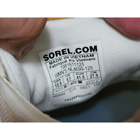 Sorel KINETIC RNEGD FLOAT Sneakers Women's Shoes Size 10.5 CHALK / ERASER PINK - Picture 4 of 11